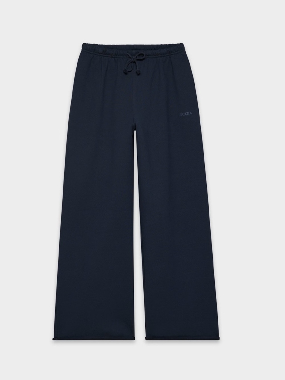 Aritzia Navy Wide-Leg Track Pants